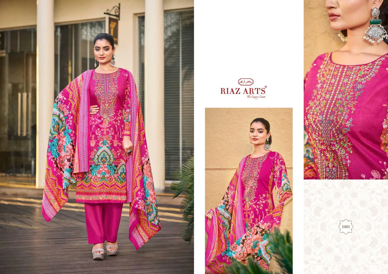 Ombre By Riaz Arts Karachi Lawn Printed Dress Material Wholesale Shop In Surat